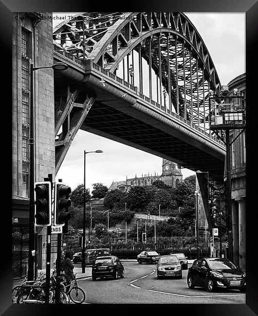 Tyne Bridge  Framed Print by Michael Thompson