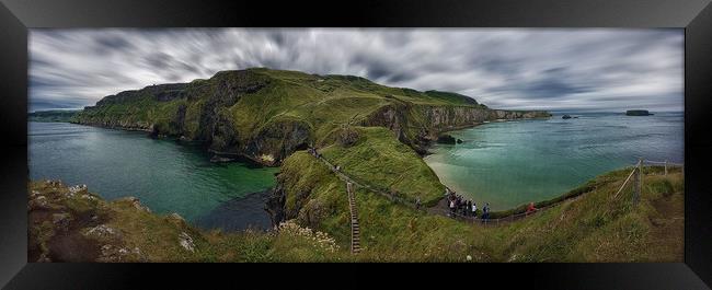 Carrick-a-Rede Framed Print by Michael Thompson