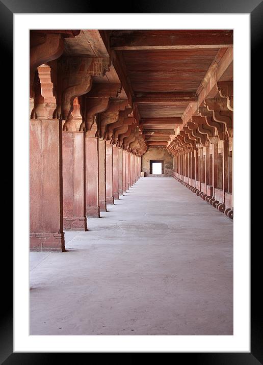 Red Fort India Framed Mounted Print by Louise Wilson