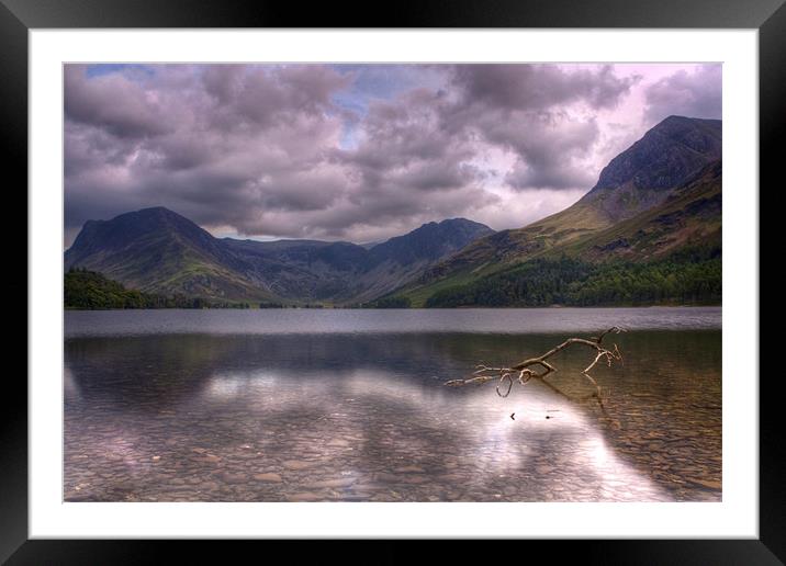 Buttermere looking towards Fleetwith Pike Framed Mounted Print by Stuart Gennery
