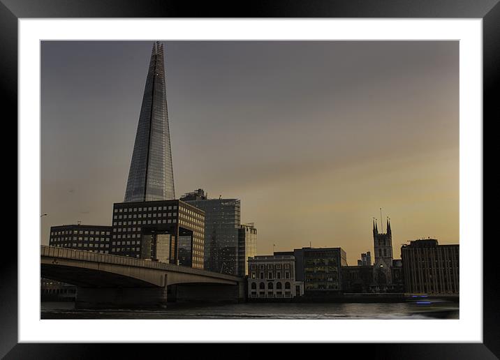 The Shard Framed Mounted Print by Stuart Gennery