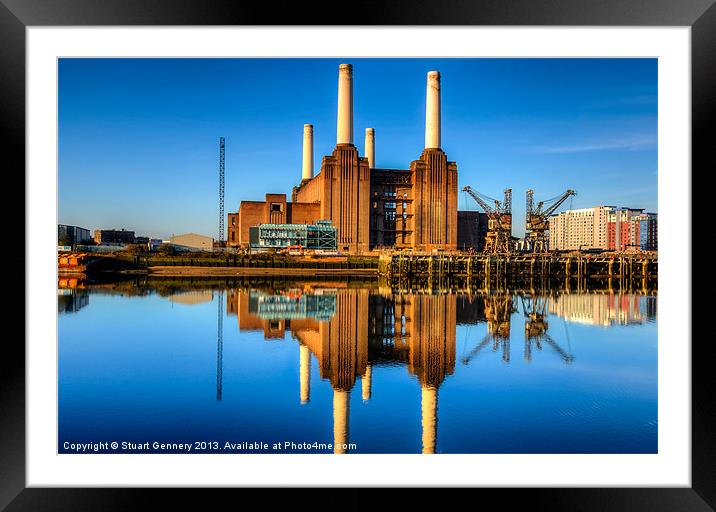 Battersea Power Station Framed Mounted Print by Stuart Gennery