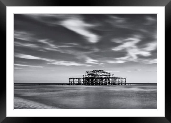 West Pier Framed Mounted Print by Stuart Gennery