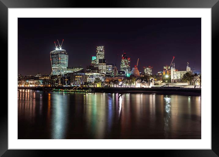 The City Framed Mounted Print by Stuart Gennery