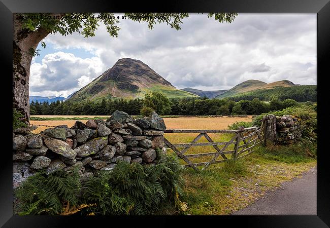  Looking towards Mellbreak Framed Print by Stuart Gennery