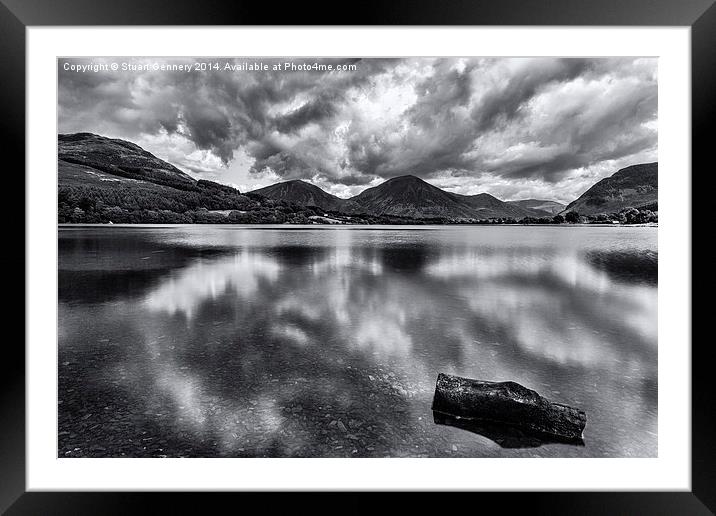  Loweswater Reflection Framed Mounted Print by Stuart Gennery