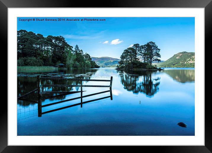  Serene Derwent Water Framed Mounted Print by Stuart Gennery