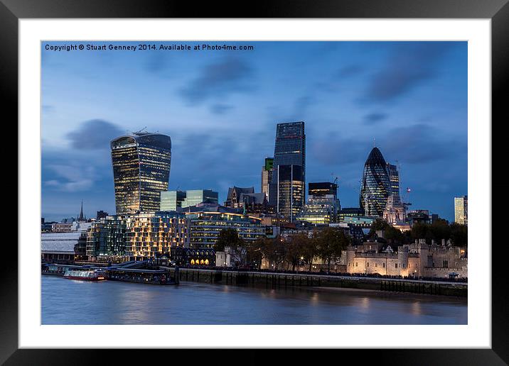  The changing face of the City Framed Mounted Print by Stuart Gennery