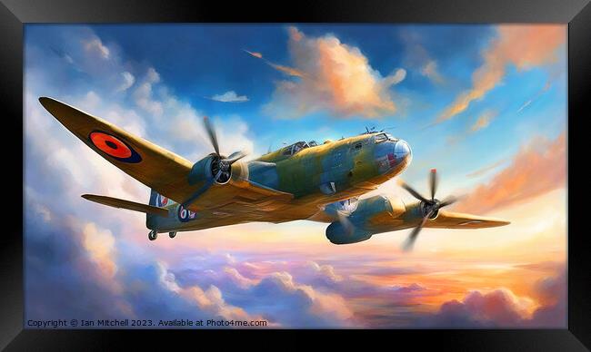 Lancaster Bomber Framed Print by Ian Mitchell