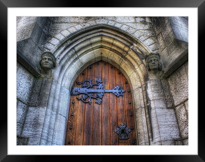 Church Door - St Marys Framed Mounted Print by Ian Mitchell
