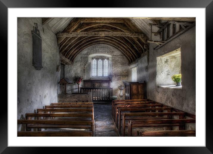 Llanrhychwyn Church Framed Mounted Print by Ian Mitchell