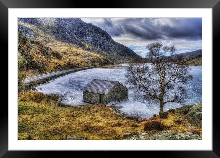 Frozen Lake Framed Mounted Print by Ian Mitchell