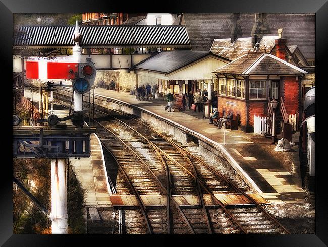 Train Station Framed Print by Ian Mitchell