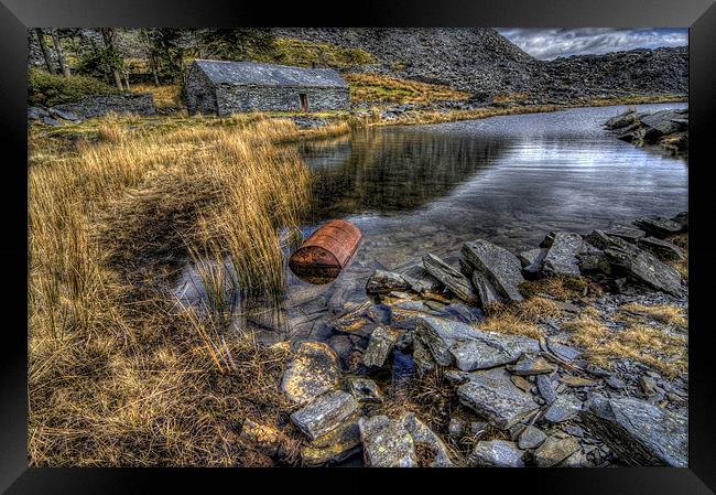 Cwmorthin Slate Quarry Framed Print by Ian Mitchell