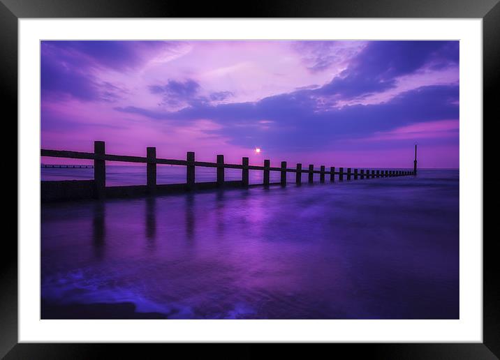 Coastal Sunset Framed Mounted Print by Ian Mitchell