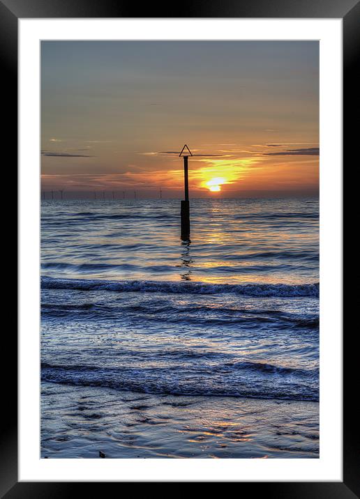 Ocean Sunset Framed Mounted Print by Ian Mitchell