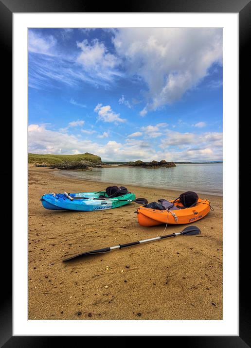 Lets Kayak Framed Mounted Print by Ian Mitchell