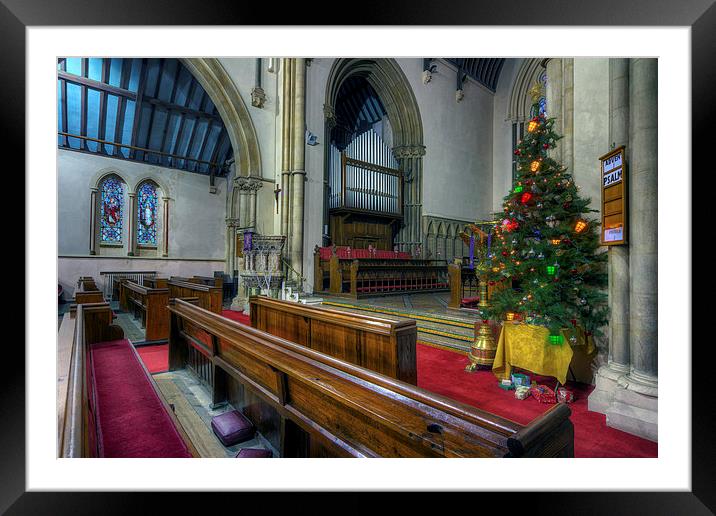Church at Christmas Framed Mounted Print by Ian Mitchell