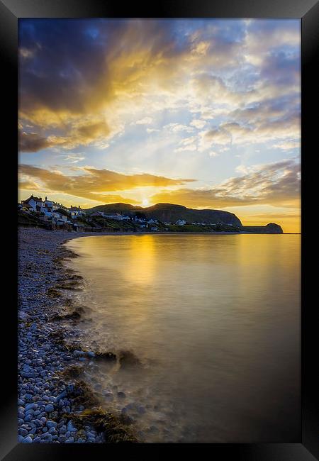 Sunset Little Orme Framed Print by Ian Mitchell