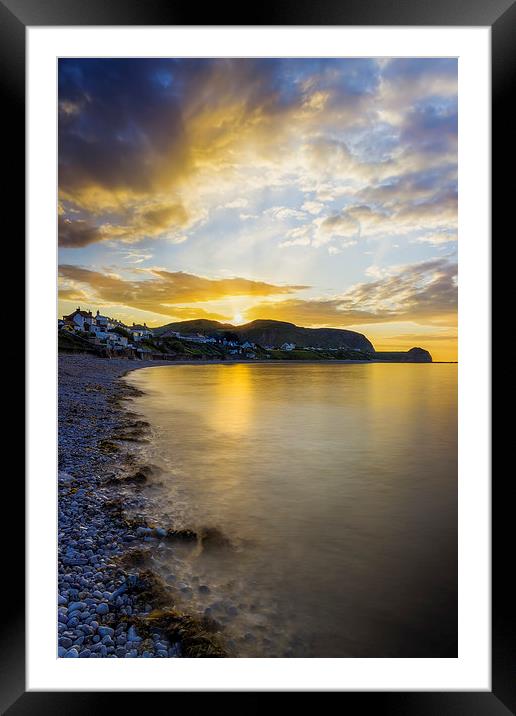 Sunset Little Orme Framed Mounted Print by Ian Mitchell