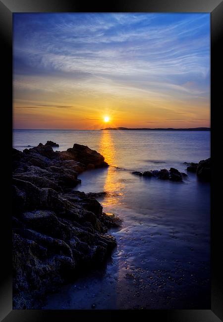 Island Sunset Framed Print by Ian Mitchell