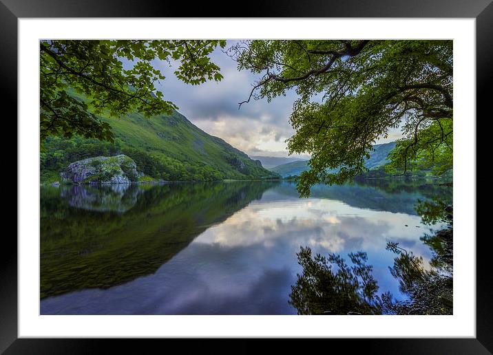  Peaceful Lakeside Framed Mounted Print by Ian Mitchell
