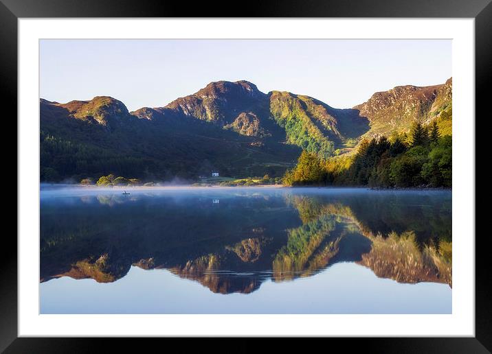  Misty Dawn Lake Framed Mounted Print by Ian Mitchell