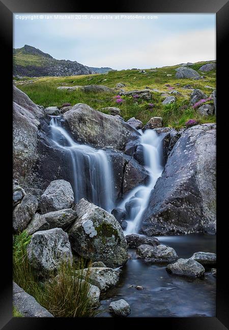  Siabod Waterfall Framed Print by Ian Mitchell