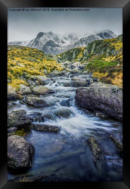  Snowdonia Mountains Framed Print by Ian Mitchell
