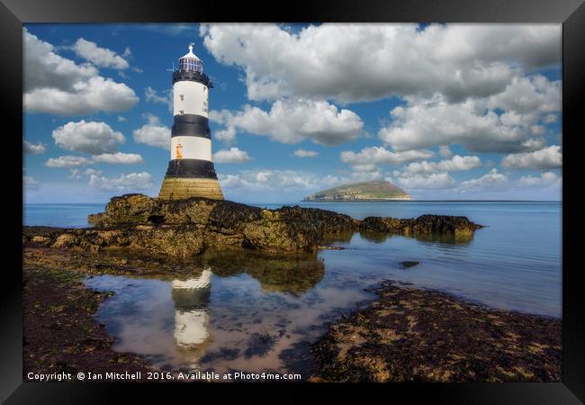 Penmon Lighthouse Framed Print by Ian Mitchell