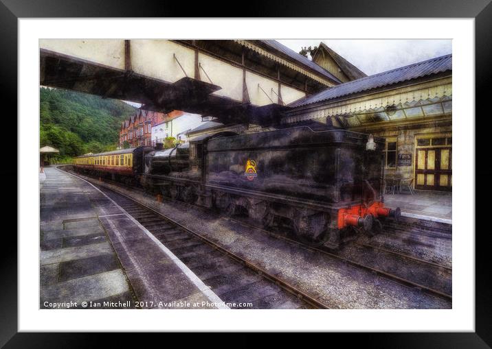 Steam Train Ride Framed Mounted Print by Ian Mitchell