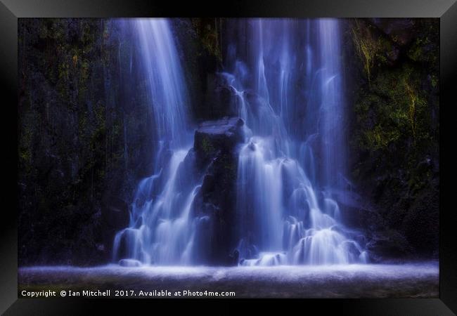 Dreamy Waterfall Framed Print by Ian Mitchell