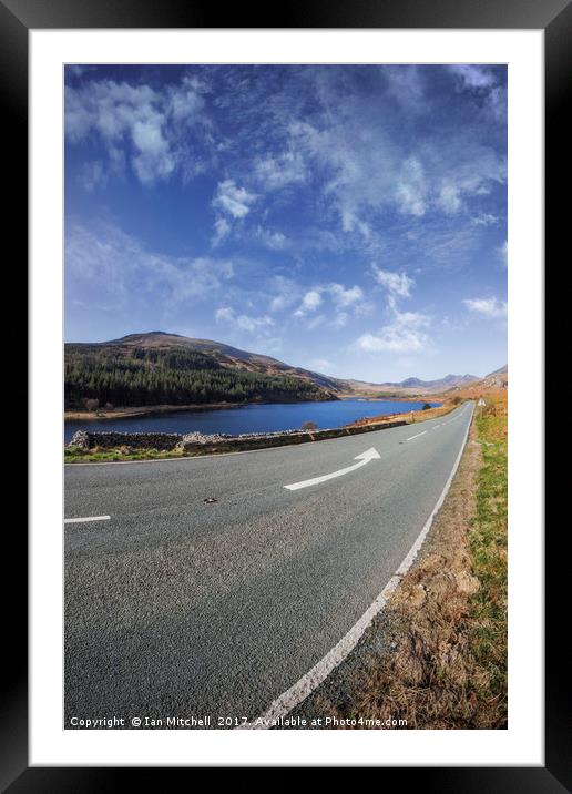 The Road To Snowdon Framed Mounted Print by Ian Mitchell