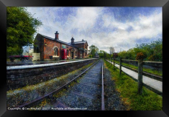 Hadlow Road Railway Station Framed Print by Ian Mitchell