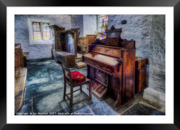 Olde Church Organ  Framed Mounted Print by Ian Mitchell
