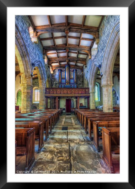 St Marys and St Nicholas Church  Framed Mounted Print by Ian Mitchell