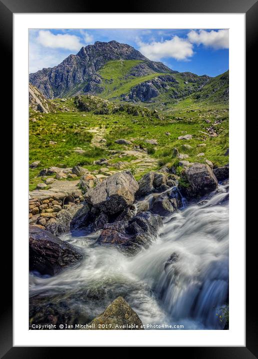 Path To Tryfan  Framed Mounted Print by Ian Mitchell