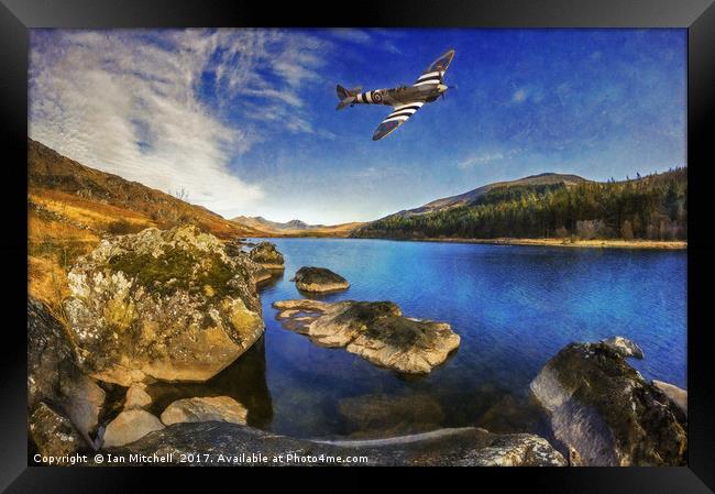 Spitfire Lake  Framed Print by Ian Mitchell