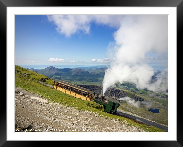 Steam Train To Snowdon  Framed Mounted Print by Ian Mitchell