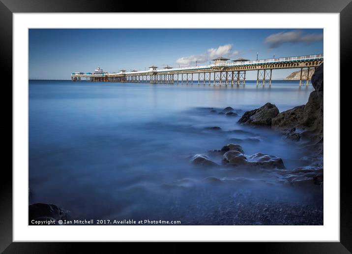 Llandudno Pier Framed Mounted Print by Ian Mitchell