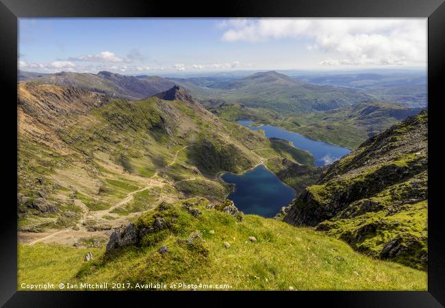 View From Snowdon Summit Framed Print by Ian Mitchell