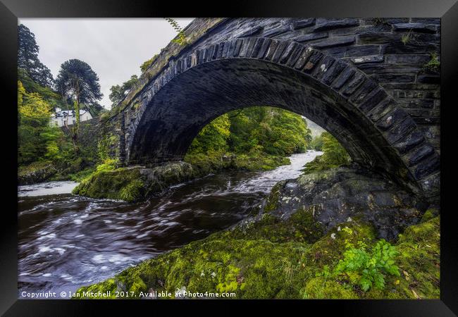 Water Under The Bridge Framed Print by Ian Mitchell