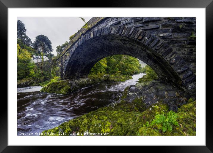 Water Under The Bridge Framed Mounted Print by Ian Mitchell