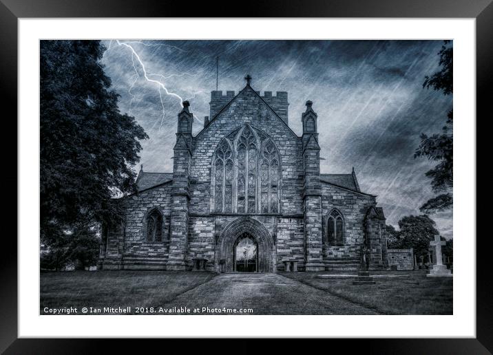 St Asaph Cathedral Framed Mounted Print by Ian Mitchell