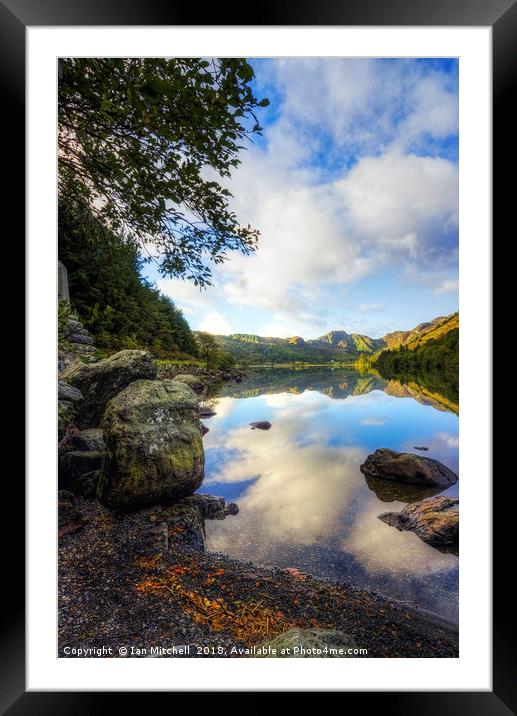 Llyn Crafnant Framed Mounted Print by Ian Mitchell