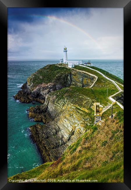 South Stack Lighthouse Framed Print by Ian Mitchell