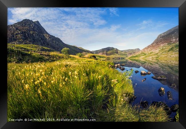 Llyn Ogwen and Tryfan Framed Print by Ian Mitchell