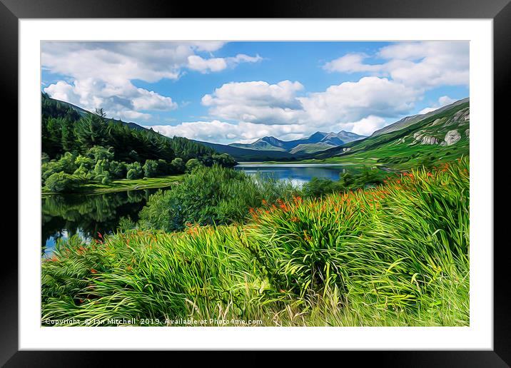 Snowdon View Framed Mounted Print by Ian Mitchell
