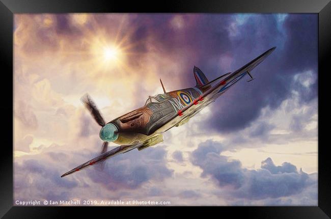 Supermarine Spitfire Framed Print by Ian Mitchell