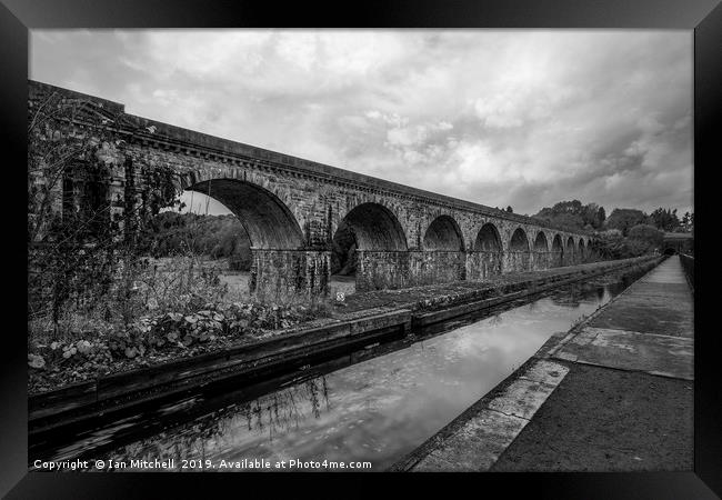 Chirk Aqueduct and Viaduct Framed Print by Ian Mitchell